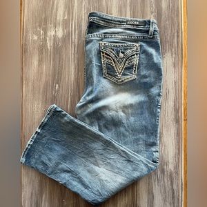 Vigoss Heritage Fit Mid-Rise Flap Pocket Bootcut Jean Size 22